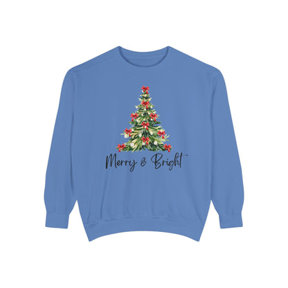 Merry & Bright - Comfort Colors Sweatshirt