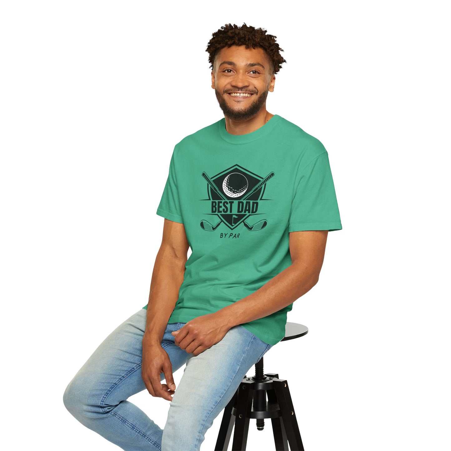 Best Dad By Par - Comfort Colors Shirt