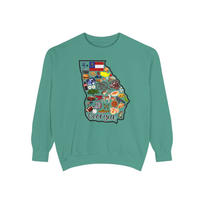 Beautiful State of Georgia - Comfort Colors Sweatshirt
