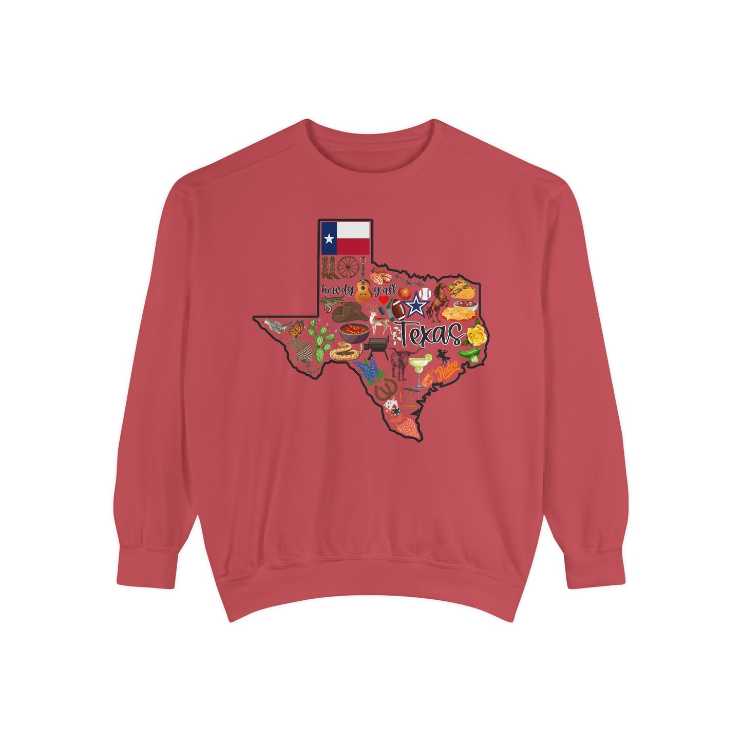 Beautiful State of Texas - Comfort Colors Sweatshirt