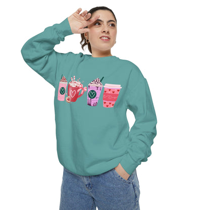Valentine's Coffee - Comfort Colors Sweatshirt