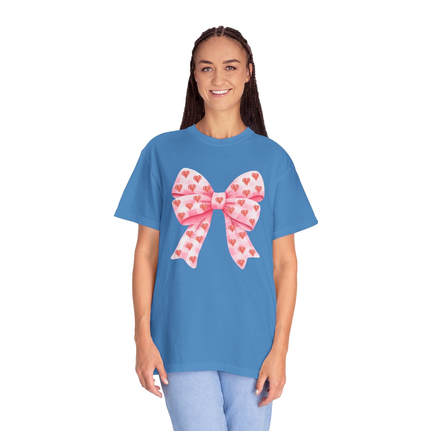 Pink Bows & Hearts - Comfort Colors Shirt