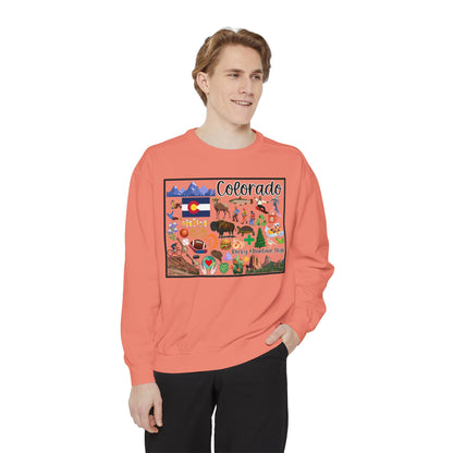 Beautiful State of Colorado - Comfort Colors Sweatshirt