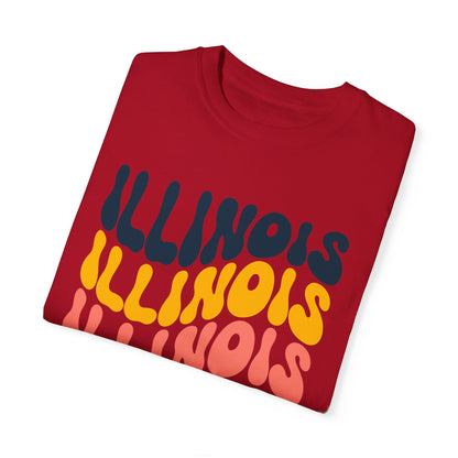 Retro Illinois - Comfort Colors Shirt
