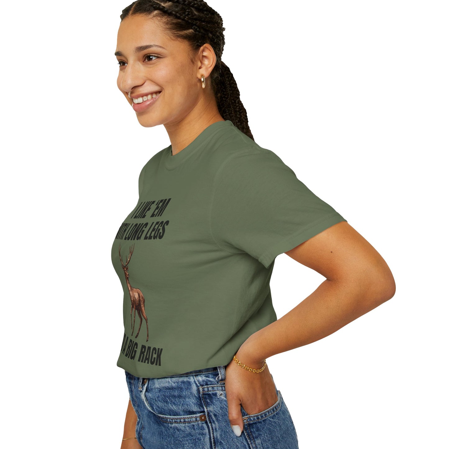 I Like 'Em With Long Legs And A Big Rack - Comfort Colors Shirt