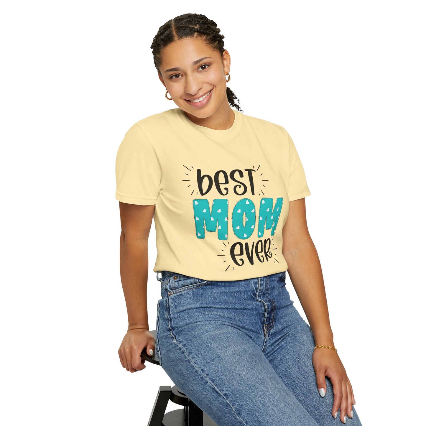 Best Mom Ever (Blue) - Comfort Colors Shirt
