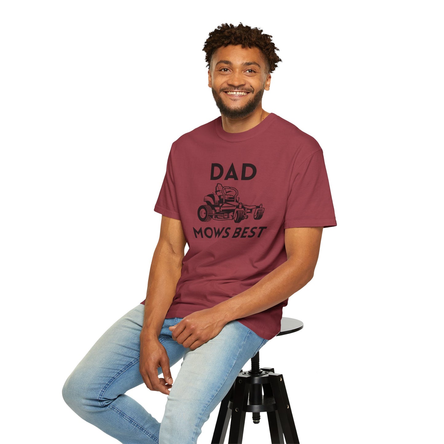 Dad Mows Best - Comfort Colors Shirt
