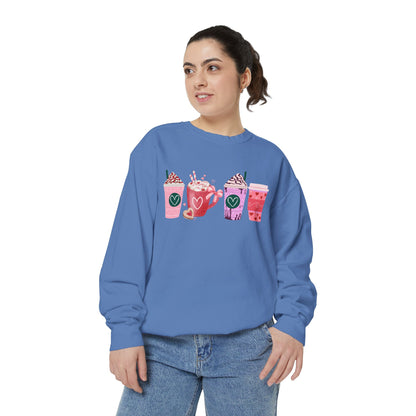 Valentine's Coffee - Comfort Colors Sweatshirt