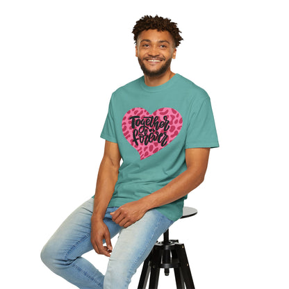 Together Forever Cheetah Heart - Comfort Colors Shirt