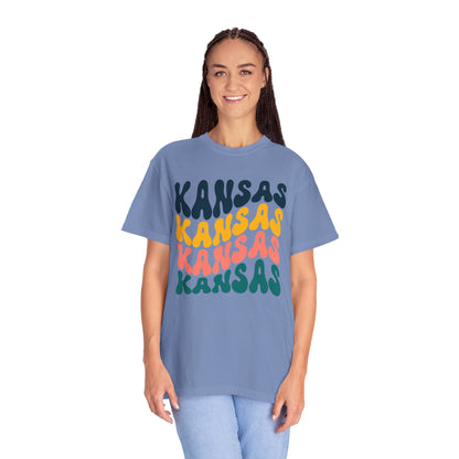 Retro Kansas - Comfort Colors Shirt