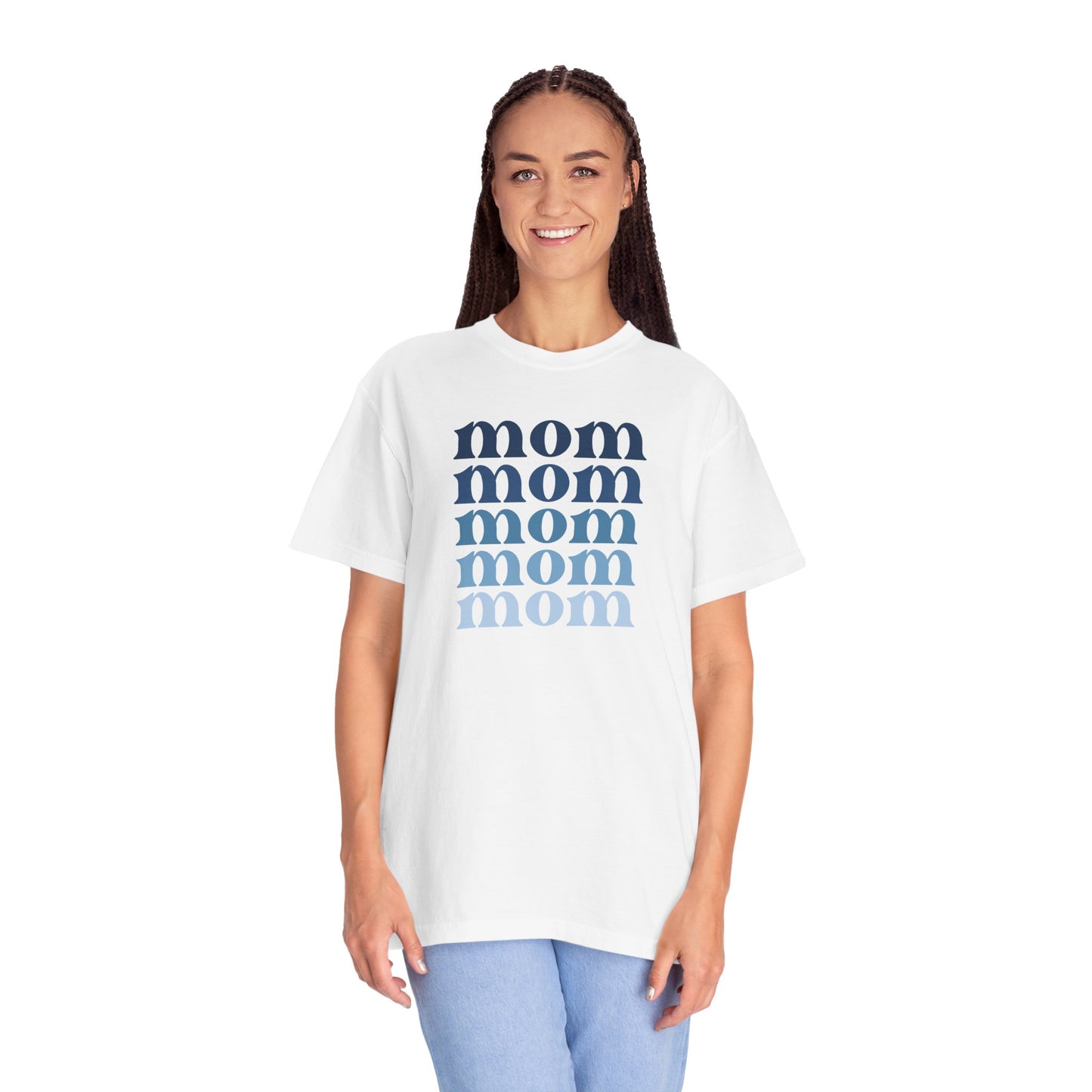 Mom (Blue) - Comfort Colors Shirt