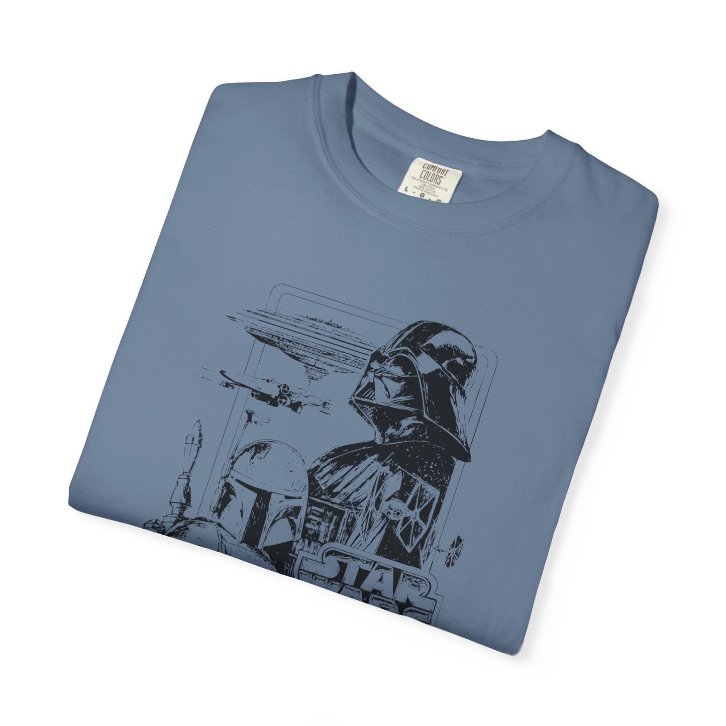 Star Wars Black Line Drawing - Comfort Colors Shirt
