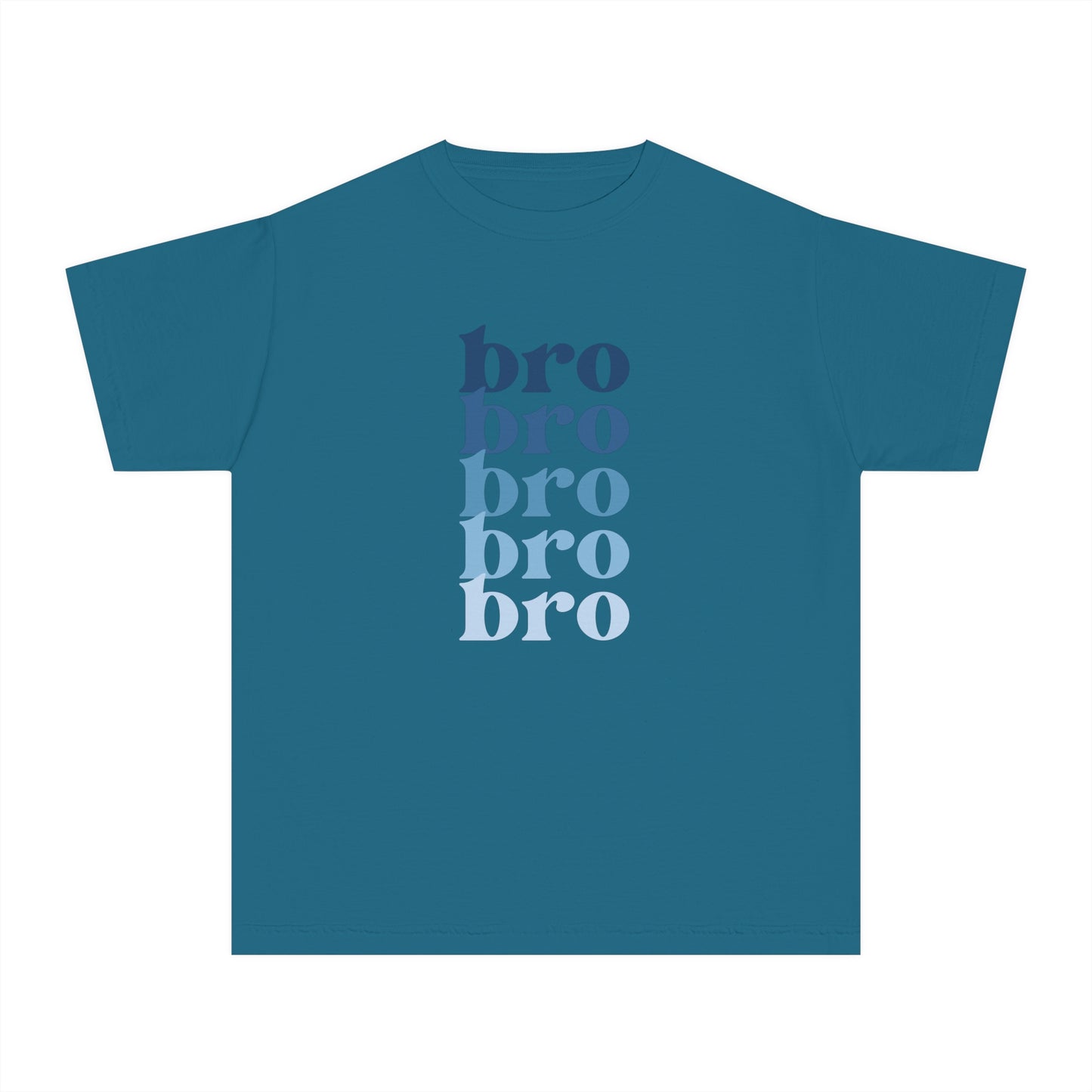 Bro - Blue - (Youth) Comfort Colors Shirt