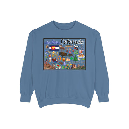 Beautiful State of Colorado - Comfort Colors Sweatshirt