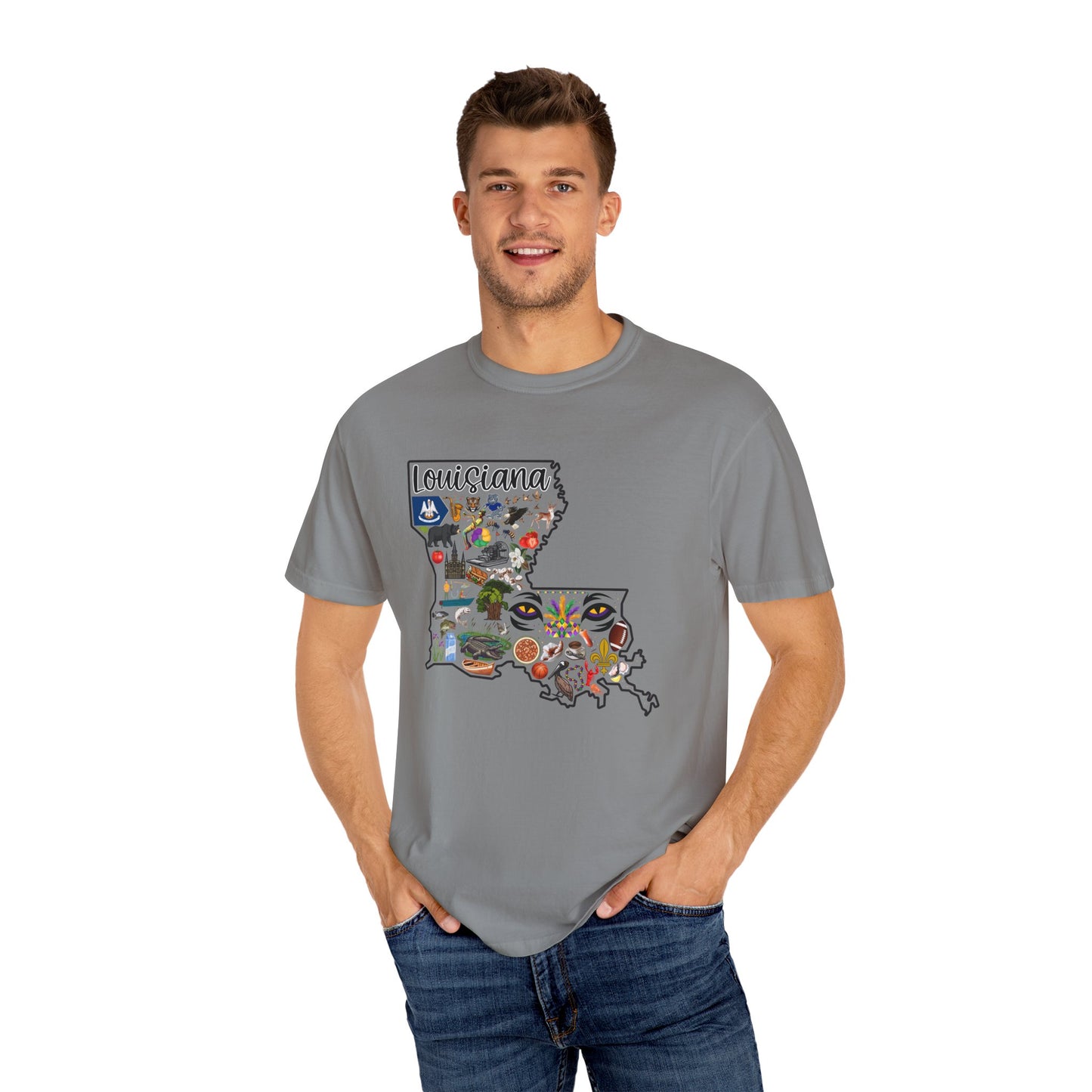 Beautiful State of Louisiana - Comfort Colors Shirt