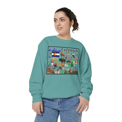 Beautiful State of Colorado - Comfort Colors Sweatshirt