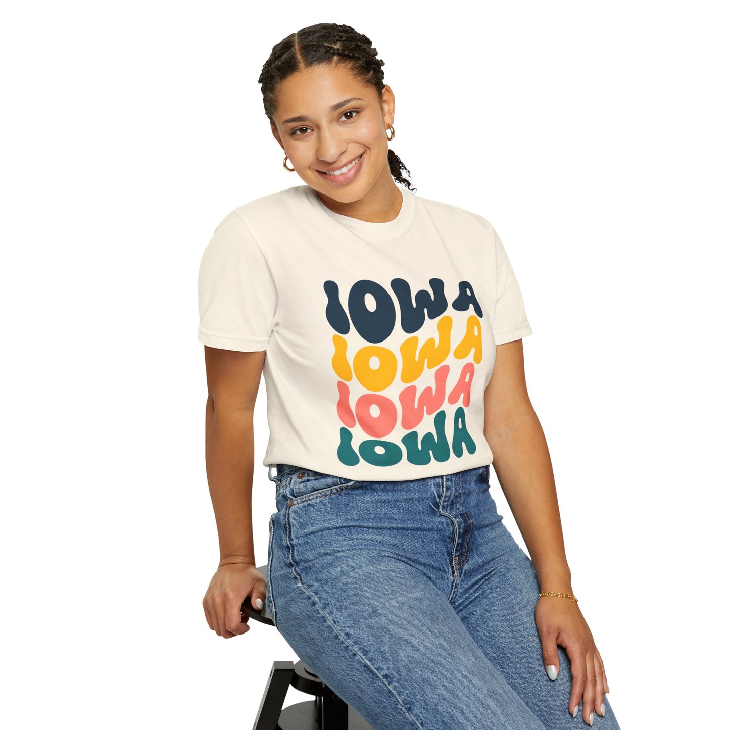 Retro Iowa - Comfort Colors Shirt