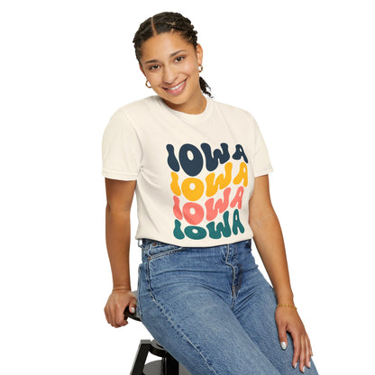 Retro Iowa - Comfort Colors Shirt