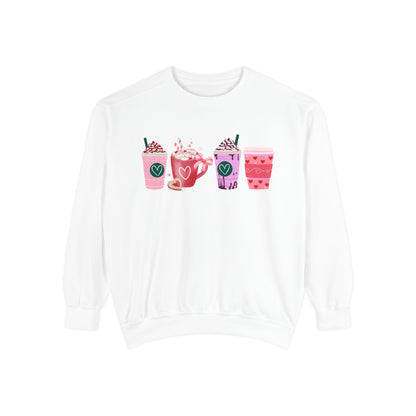 Valentine's Coffee - Comfort Colors Sweatshirt