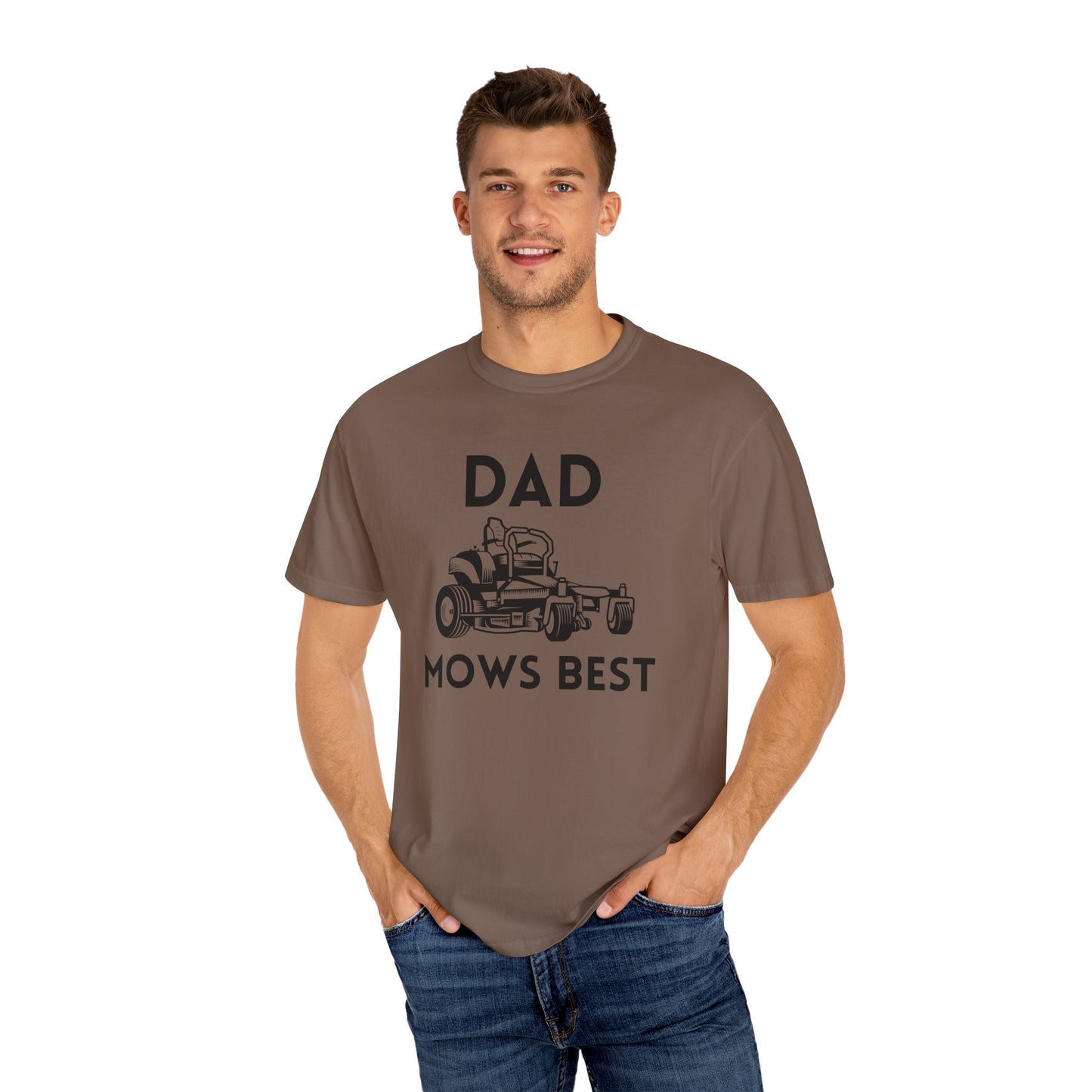 Dad Mows Best - Comfort Colors Shirt