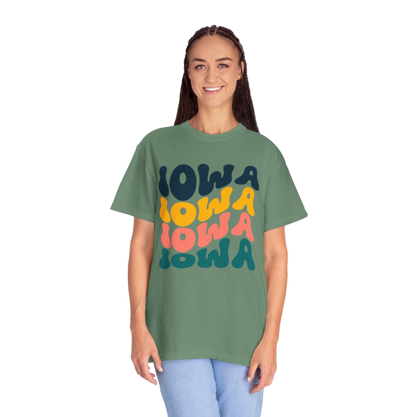 Retro Iowa - Comfort Colors Shirt
