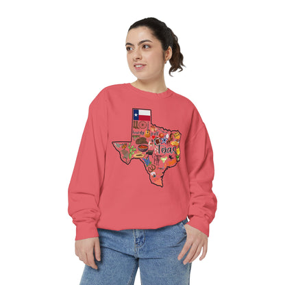 Beautiful State of Texas - Comfort Colors Sweatshirt