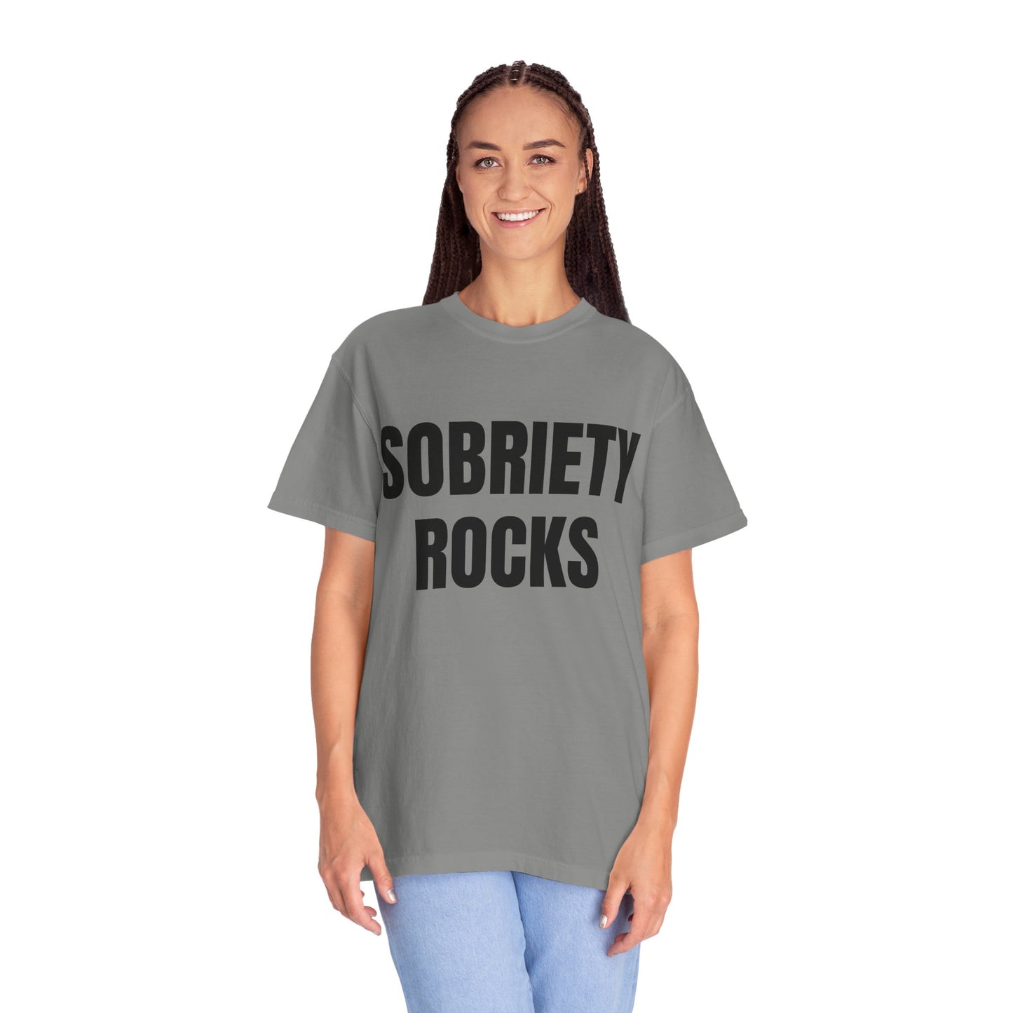 Sobriety Rocks - Comfort Colors Shirt