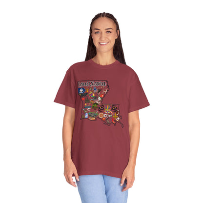 Beautiful State of Louisiana - Comfort Colors Shirt
