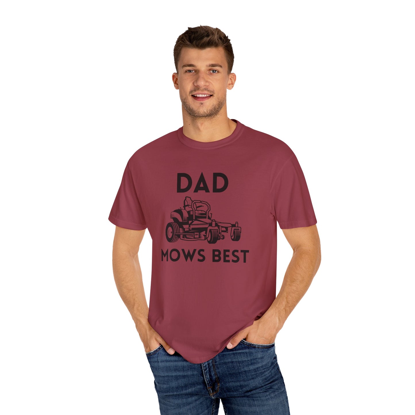 Dad Mows Best - Comfort Colors Shirt