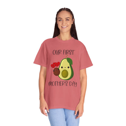 Our First Mother's Day Together (Avocado & Pit) - Comfort Colors Shirt