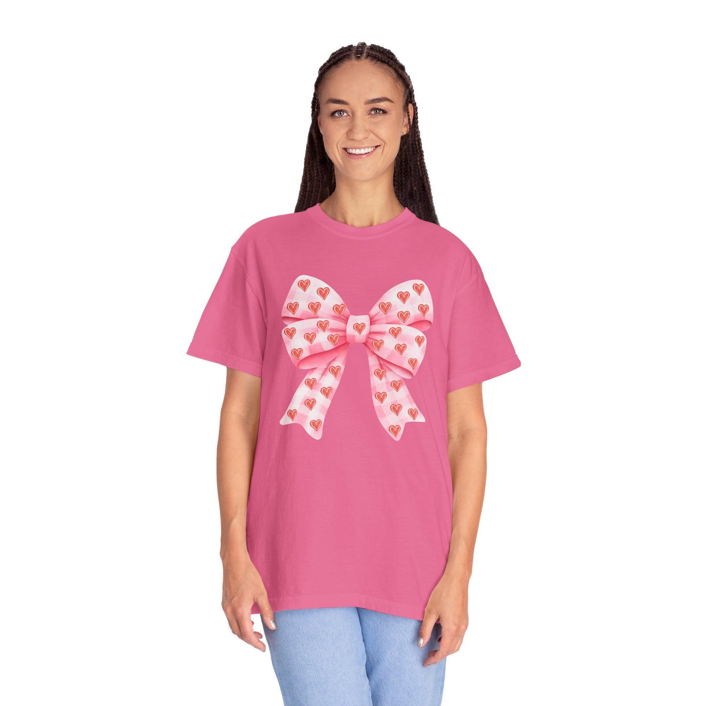 Pink Bows & Hearts - Comfort Colors Shirt