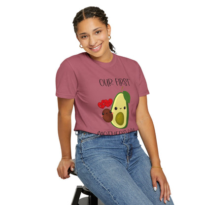 Our First Mother's Day Together (Avocado & Pit) - Comfort Colors Shirt