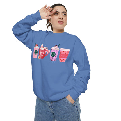 Valentine's Coffee - Comfort Colors Sweatshirt
