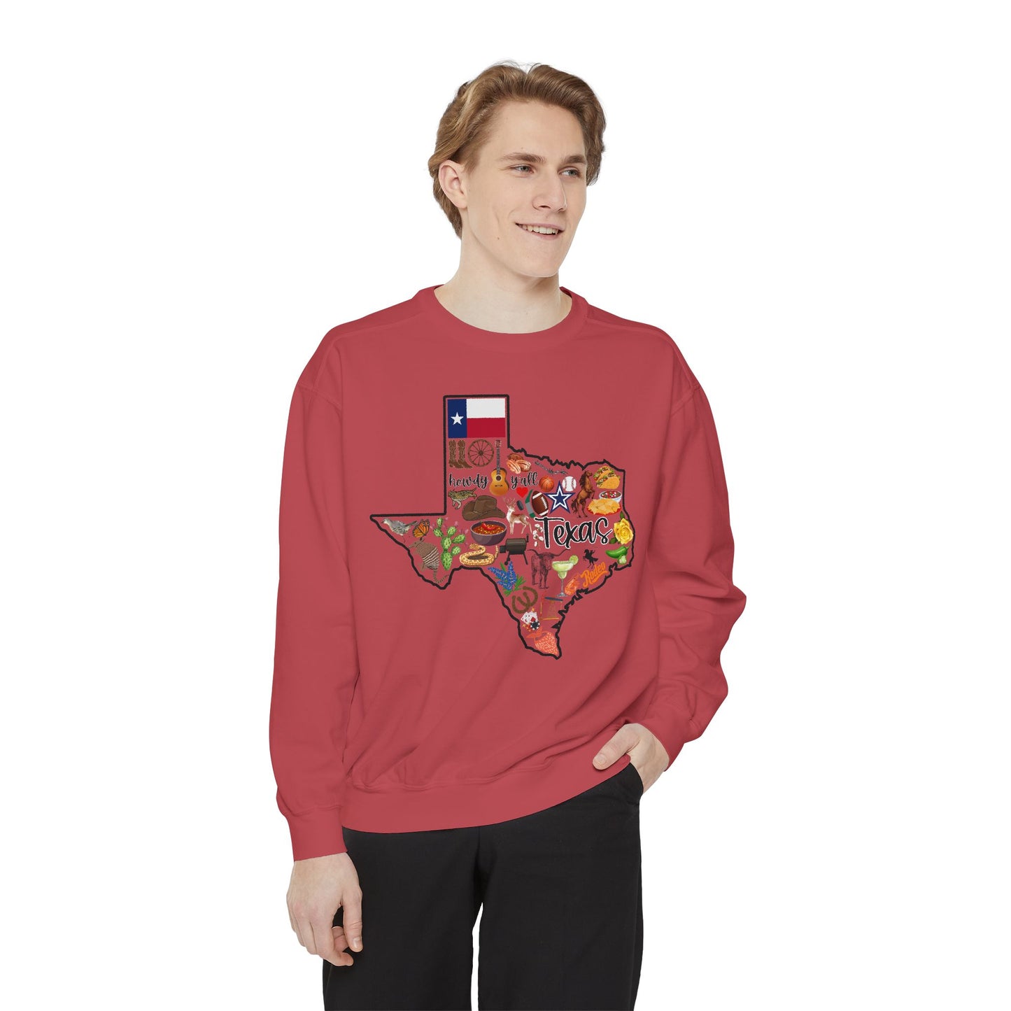 Beautiful State of Texas - Comfort Colors Sweatshirt