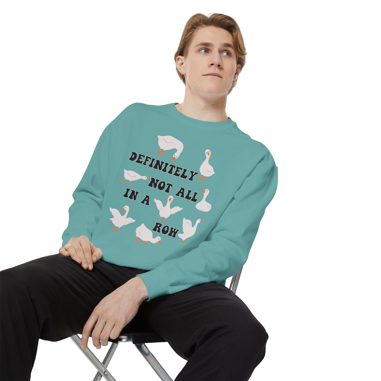 Definitely Not All In A Row - Comfort Colors Sweatshirt