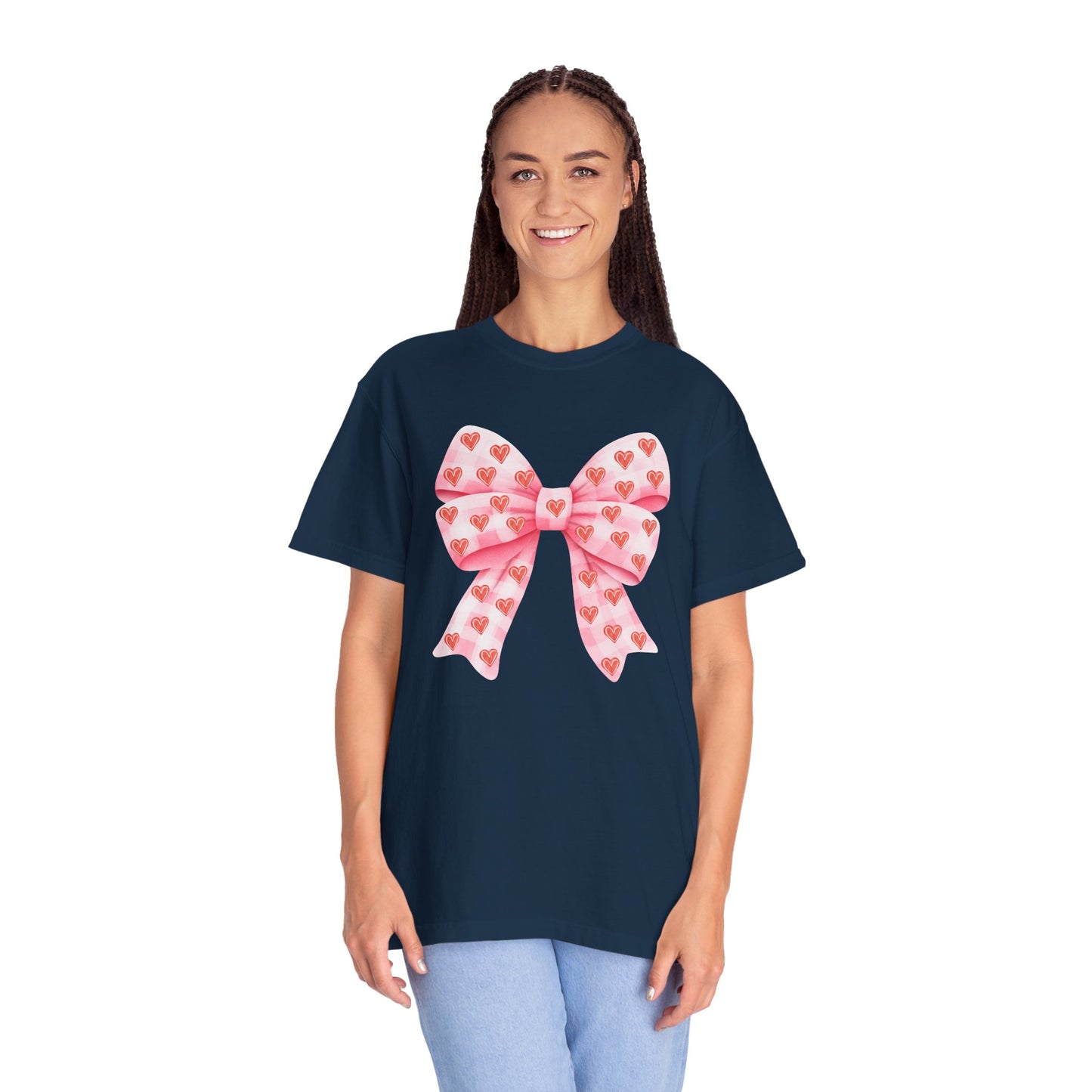 Pink Bows & Hearts - Comfort Colors Shirt