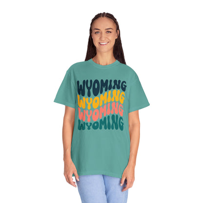 Retro Wyoming - Comfort Colors Shirt