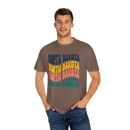 Retro North Dakota - Comfort Colors Shirt