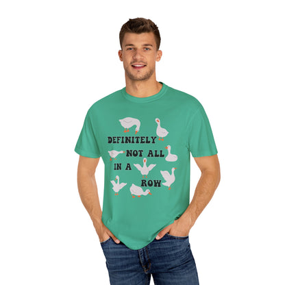 Definitely Not All In A Row - Comfort Colors Shirt