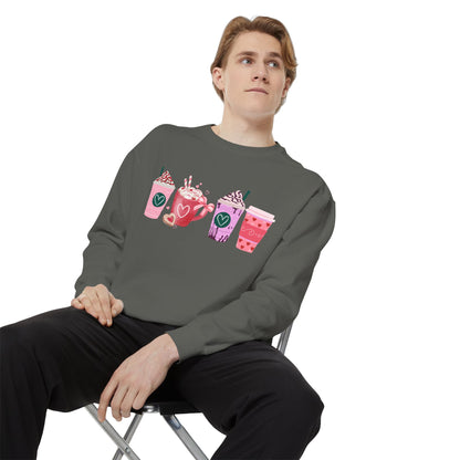 Valentine's Coffee - Comfort Colors Sweatshirt