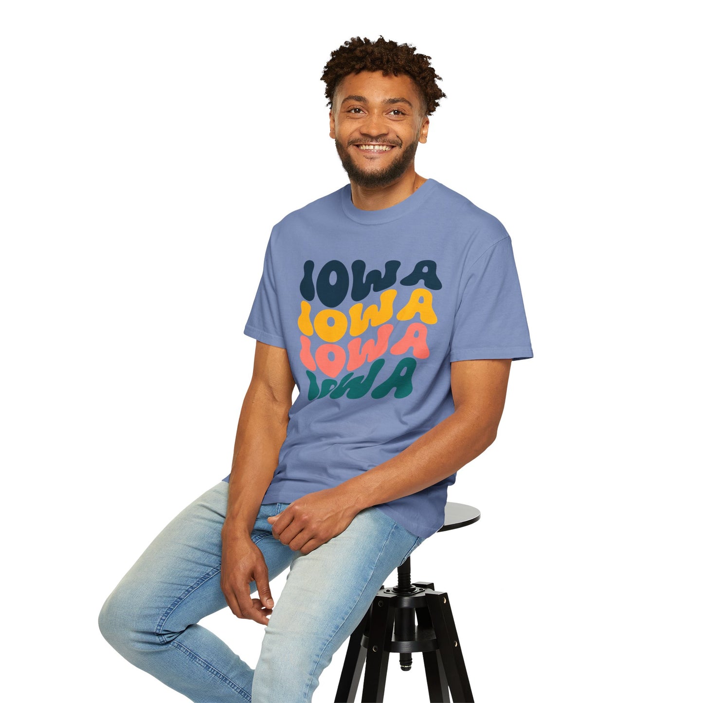 Retro Iowa - Comfort Colors Shirt