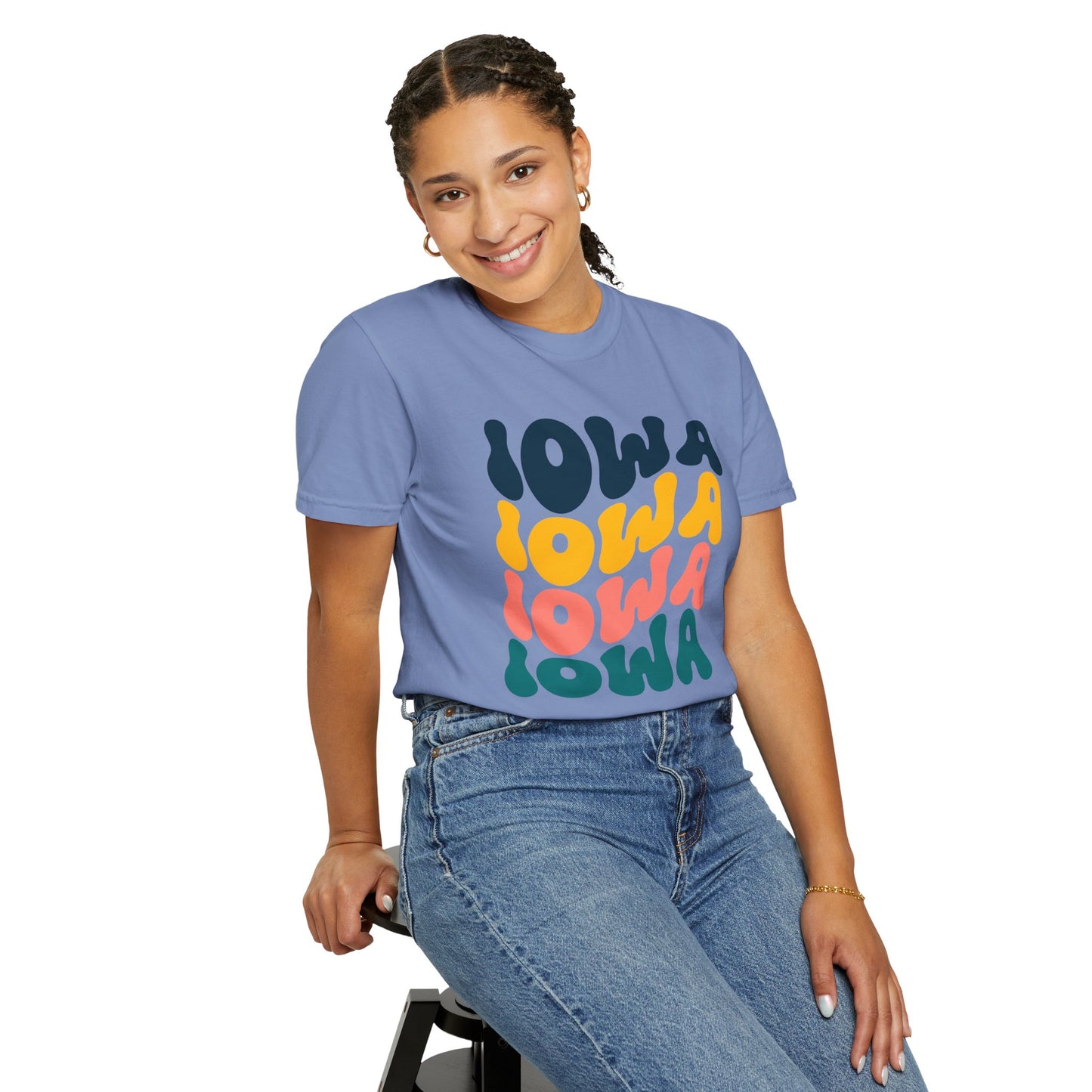 Retro Iowa - Comfort Colors Shirt