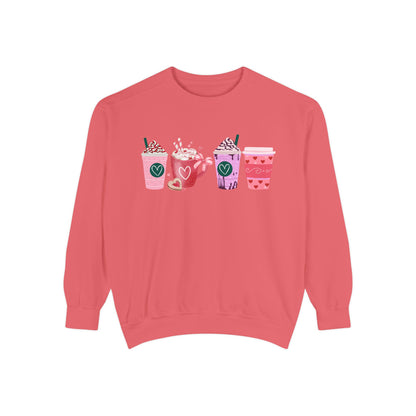 Valentine's Coffee - Comfort Colors Sweatshirt