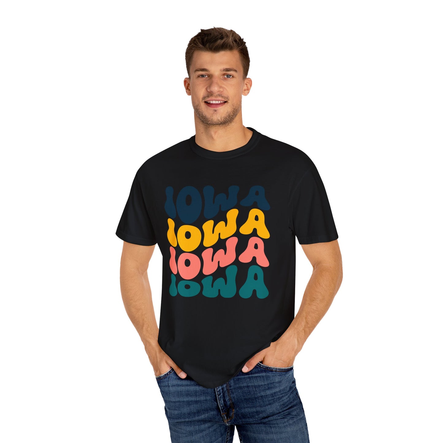 Retro Iowa - Comfort Colors Shirt