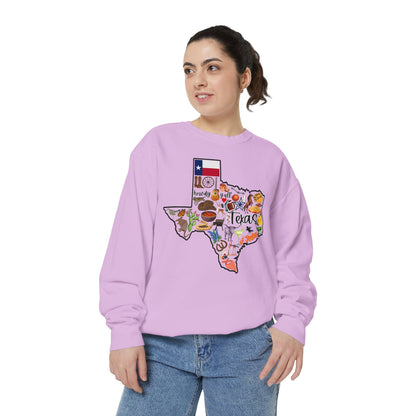 Beautiful State of Texas - Comfort Colors Sweatshirt