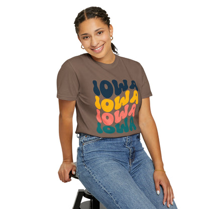 Retro Iowa - Comfort Colors Shirt