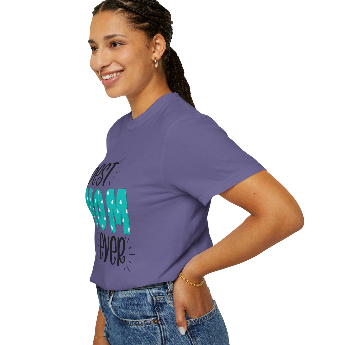 Best Mom Ever (Blue) - Comfort Colors Shirt