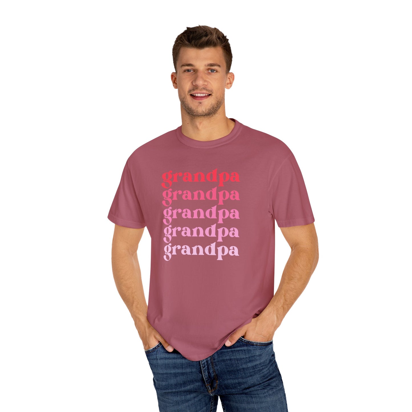 Grandpa (Pink) - Comfort Colors Shirt