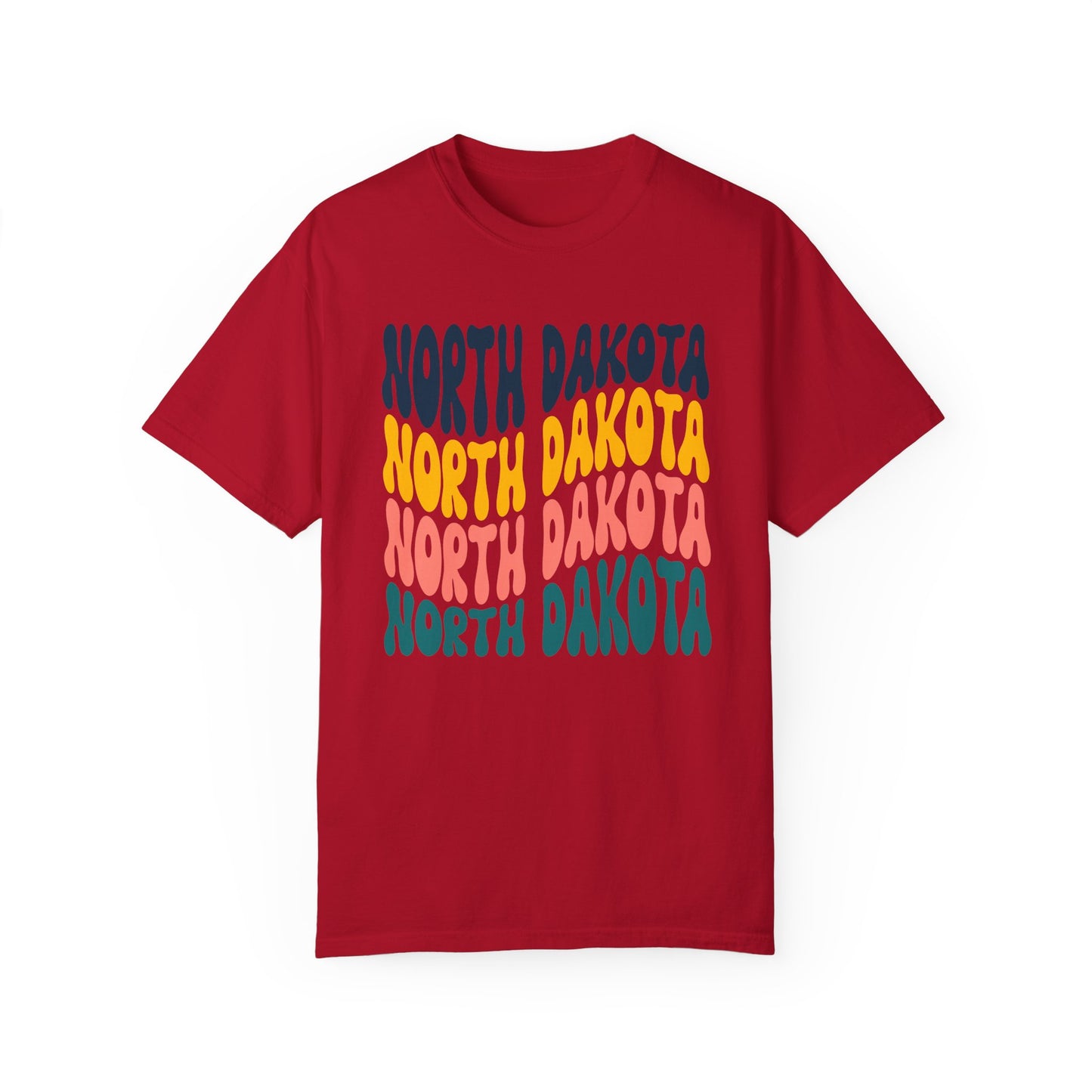 Retro North Dakota - Comfort Colors Shirt