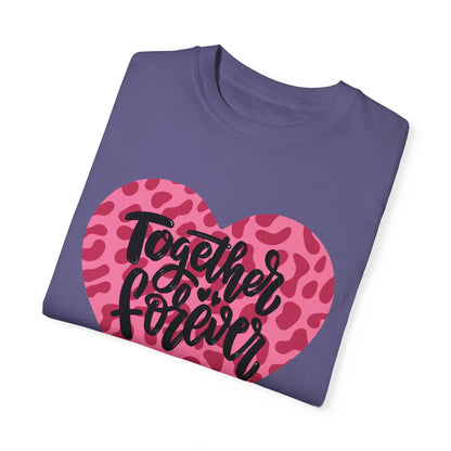 Together Forever Cheetah Heart - Comfort Colors Shirt